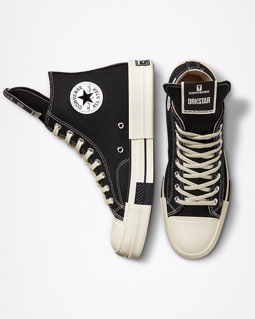 Pánské Boty Vysoké Converse x DRKSHDW DRKSTAR Chuck 70 Černé | CZ W31PH17